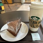 スターバックスコーヒー - ドリップ コーヒーホットVenti＋チョコレートケーキ