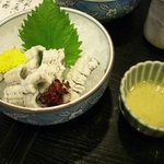 Tansui - 鰻の洗い　９００円　酢味噌でいただきます