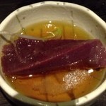 豚小家 - レバ刺しアップ