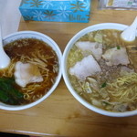 Takeya - <'14/03/08>ラーメンとジャジャ味噌ラーメン比較