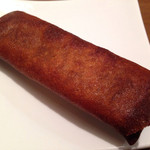 中華料理 翡翠園 - 春巻き。ここの春巻きは、バリッとして中身もドロリと詰まってて推薦レベル。