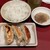丸源ラーメン - 料理写真:餃子と小ライス
