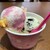 サーティワンアイスクリーム - 料理写真:レインボーシャーベットとクッキーアンドクリームのスモールダブル・カップ
