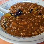 中華飯店 前門 - ナス味噌炒め