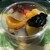 お菓子のセキト - 料理写真:黒蜜あんみつ（牛皮入り。右はプルーン）430円。