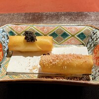 Ji-Cube - ヤングコーンの春巻き キャビアと金華ハム