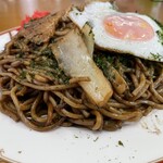 辻麺食堂 - 焼きそば　大　トッピング　肉　玉子