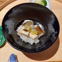 温石 - カマスご飯　発酵エシャロット