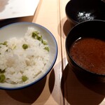 Ginza Hage Ten - ごはん、赤だし