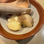 鮨らぁー麺 釣りきん 横浜ドリームランド店 - ポテサラ