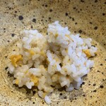 おのひづめ - 遠野四号にカゼ。ぷくぷくお米にフワフワ雲丹