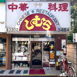 中華料理 しむら - 店舗外観 2024.5.18 撮影してるとこ，中からママに観察されていた模様(笑)