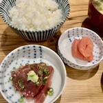 しんのすけ - たらこめし、初かつお(サービス)