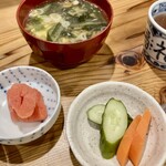 しんのすけ - たらこ・みそ汁・ぬかづけ