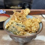 豊野丼 - 海老、鱚、穴子に野菜三種の海鮮丼¥1000