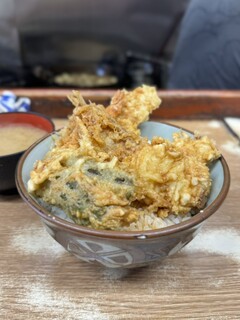 Toyono Don - 海老、鱚、穴子に野菜三種の海鮮丼¥1000