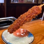 미소야키 마루고 - 저희 가게 자랑의 꼬치 튀김! 집에서 만든 소스에 찍어 술안주로도 밥 반찬으로도 딱입니다!