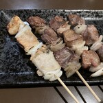 鳥よし - ハツ　モツ　タン　レバー塩