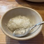 とんかつ ひやま - グレープフルーツのグラニテ　