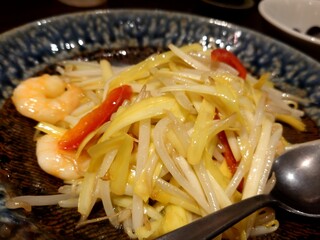 Fukurin - ８皿目：黄ニラと海老の塩炒め