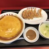 大阪王将 - 料理写真:18日は玉子ダブルになるふわとろ天津飯、焼餃子