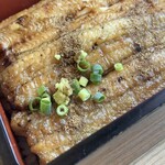 うなぎや - 白焼き重は山椒と薬味をね