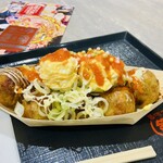 築地銀だこ - 煉獄杏寿郎と宇髄天元の「炎のコク旨てりたま〜派手派手あられ仕上げ〜」
