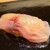鮨 松 - 料理写真:❹伊佐木(山口県周防大島産)
          産卵も旬も夏、やや水分が多いので塩脱水が必須、筋と筋の間の筋繊維が盛り上がり良い感じの手当て、引き出された旨み、厚みのある切り分けなので食べ応えもあり