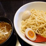 麺処 蓮海 - まぐろ豚骨醤油つけめん(大盛り+味玉)