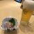 沼津魚がし鮨 江戸前鮨 - 料理写真:ビールとお通し