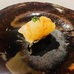 茶禅華 - 紹興海鮮（ボタン海老と鮑）