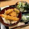 割子そば　柚子の木 - 料理写真:柚子の木セットハーフ&ハーフ（天丼・あられ割子そば）1150円
