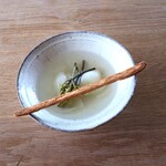 さじこよみ - 新タマネギのスープ　酒粕クッキー