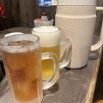 炭火焼肉屋台 たじま屋 - 生ビール@550ウーロン茶@free