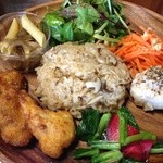 スローカフェマハロ - マハロプレート もちきびフリッター