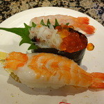 回転寿司みさき - 海老・蟹三貫盛