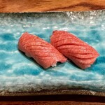 寿司大 - ここから店長お任せセット…2人分です。塩釜本マグロ
