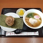 香芝家系ラーメン まねき家 - 朝定食･Cセット（550円）