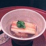 日本料理 晴山 - 【2014、3月・ランチ】強肴：じゃがいも饅頭と穴子
