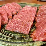 赤坂 らいもん - おまかせコース
                                　└シンシン炙り
                                　└ハラミ
                                　└特選ヒレ