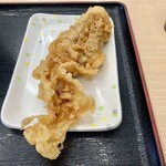 いきいきうどん - 新記録のサイズのゲソ天、