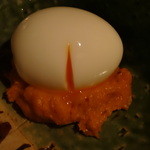 嘉門 - 半熟玉子に練り雲丹