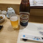 あさひ鮨 仙台駅店 - 瓶ビール