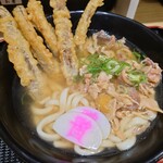 Sukesan Udon Asakawa Ten - カシワごぼ天うどん♪