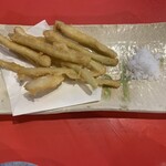 ナンクルナイサ まさか家 - 島らっきょの天ぷら