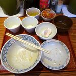 とんかつは飲み物。 - たまごソースかつ丼（大盛）990円（惣菜３種類まで無料、ご飯大盛無料）