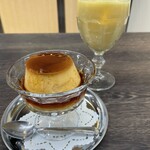 アラビヤコーヒー - 自家製プリン＆ミックスジュース