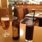 オステリア　オルカドーロ - ノンアルコールビールとブドウジュース