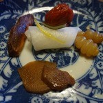 ろあん松田 - 干し柿、ちょろぎの３杯酢漬け