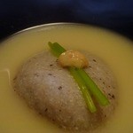 ろあん松田 - トッピングは三つ葉の茎